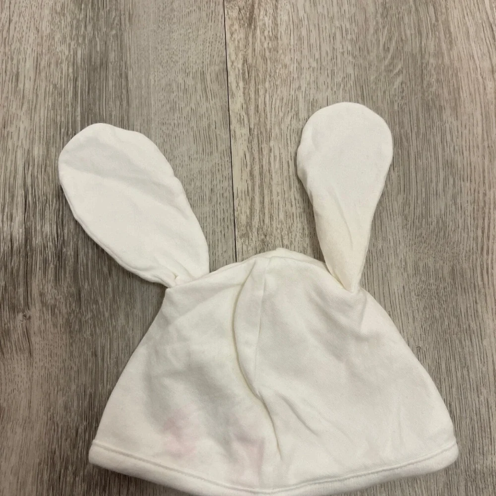 Gymboree 0-3 Months My First Easter Pastel Stripe Outfit And Bunny Hat